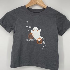 Wonder Nation Unisex Halloween Ghost Toddler Fa-Boo-Lous Pumpkin‎ Star Tee Shirt
